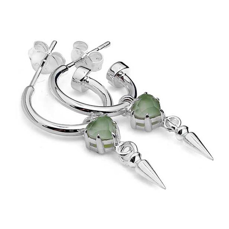 Stolen Girlfriends Club Precious Punk Spike Anchor Earrings image number 1